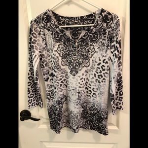 Animal print top